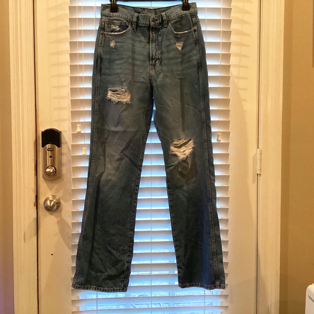 2 pair ripped jeans